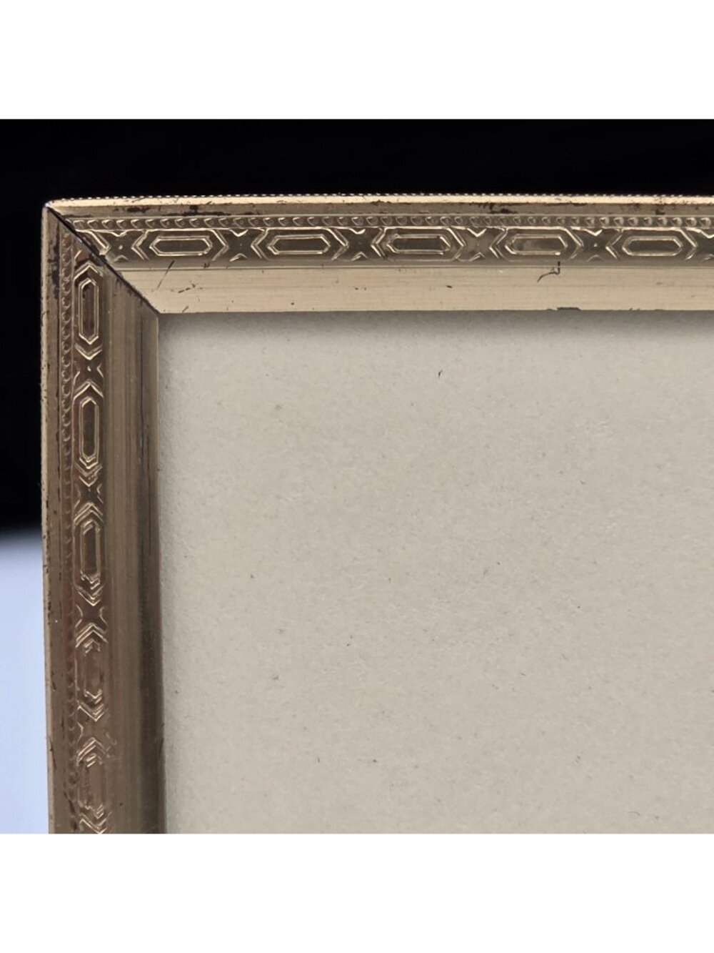 Gold Tone Ornate Vintage Picture Frames Embossed Detailing 2x3" PF63